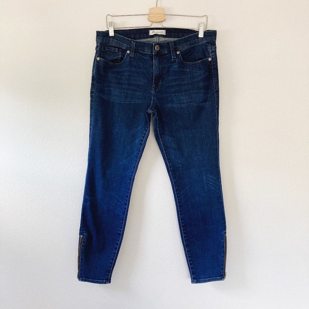 Madewell Skinny Skinny Mid-Rise Ankle Zip Jeans